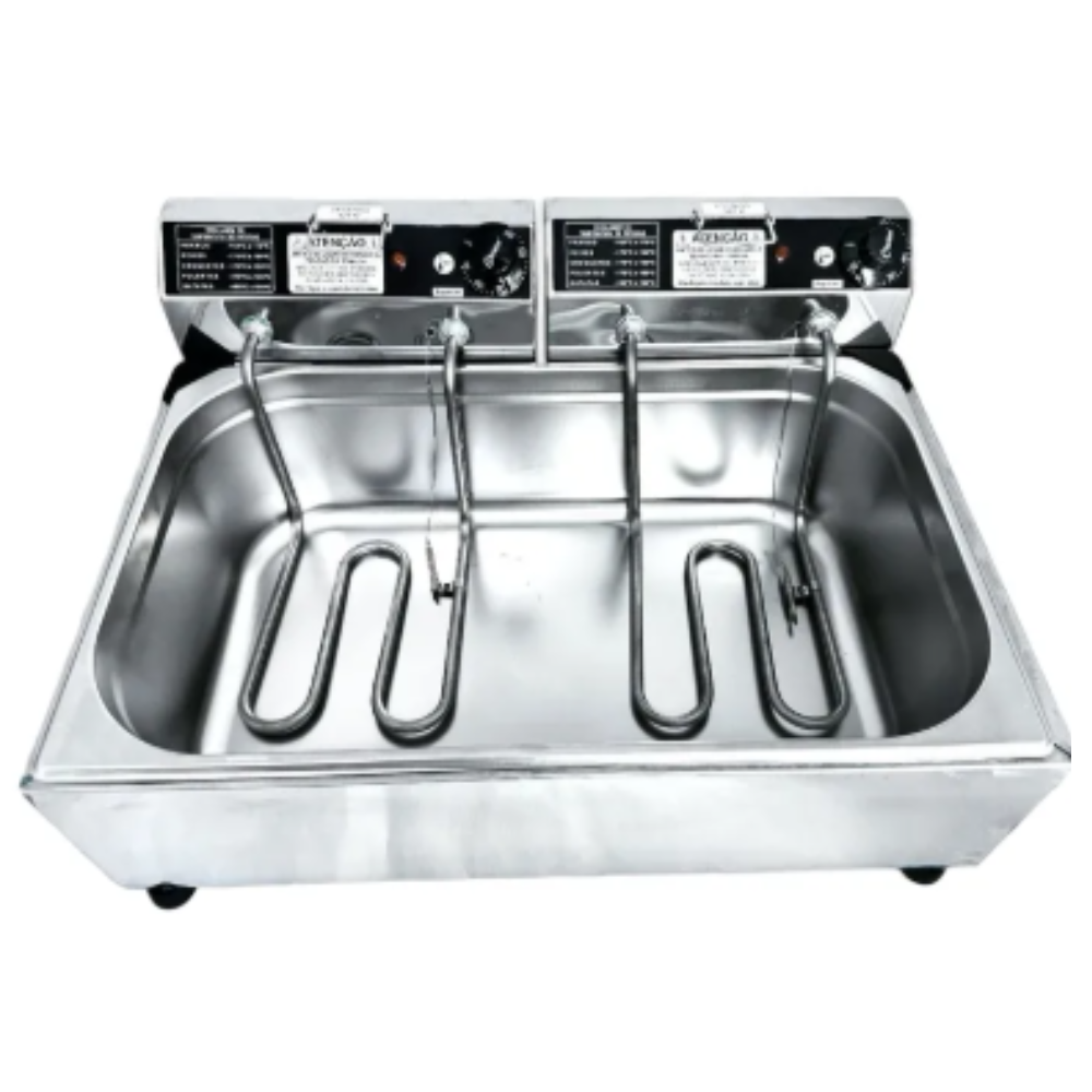 FRITADEIRA INDUSTRIAL ELETRICA 16L 1 CUBA 2 CESTOS 127V - IPE COZINHAS
