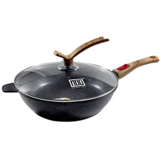 FRIGIDEIRA ANTIADERENTE INDUÇÃO REVESTIMENTO GRANITO 28CM REDONDA