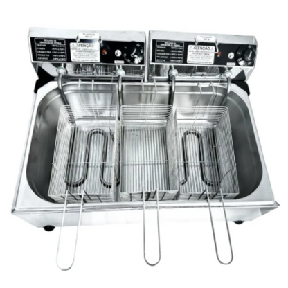 FRITADEIRA INDUSTRIAL ELETRICA 16L 1 CUBA 3 CESTOS 220V - IPE COZINHAS