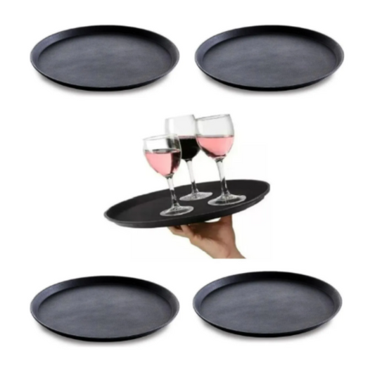 KIT 3 BANDEJAS REDONDA ANTIDERRAPANTE 40 CM GARÇON BAR