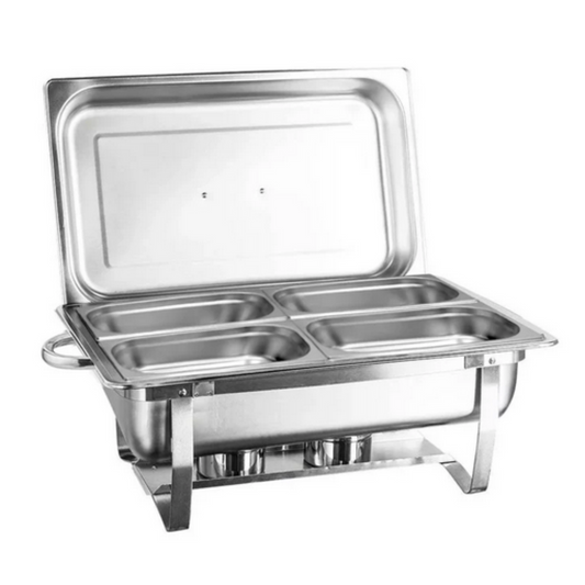 Rechaud Inox 13 Litros 4 Cuba Gn 1/4x100 Ipê Cozinhas
