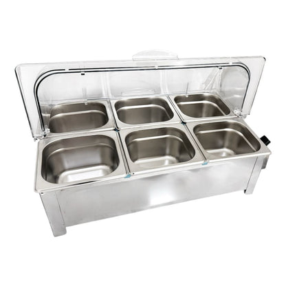 RECHAUD ELETRICO IPE COZINHAS 6 CUBAS 1/6X100 220V